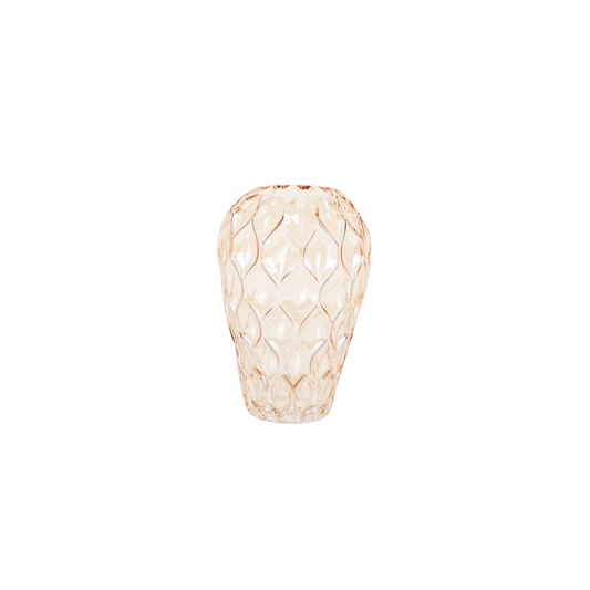 Patterned Large Glass Vase