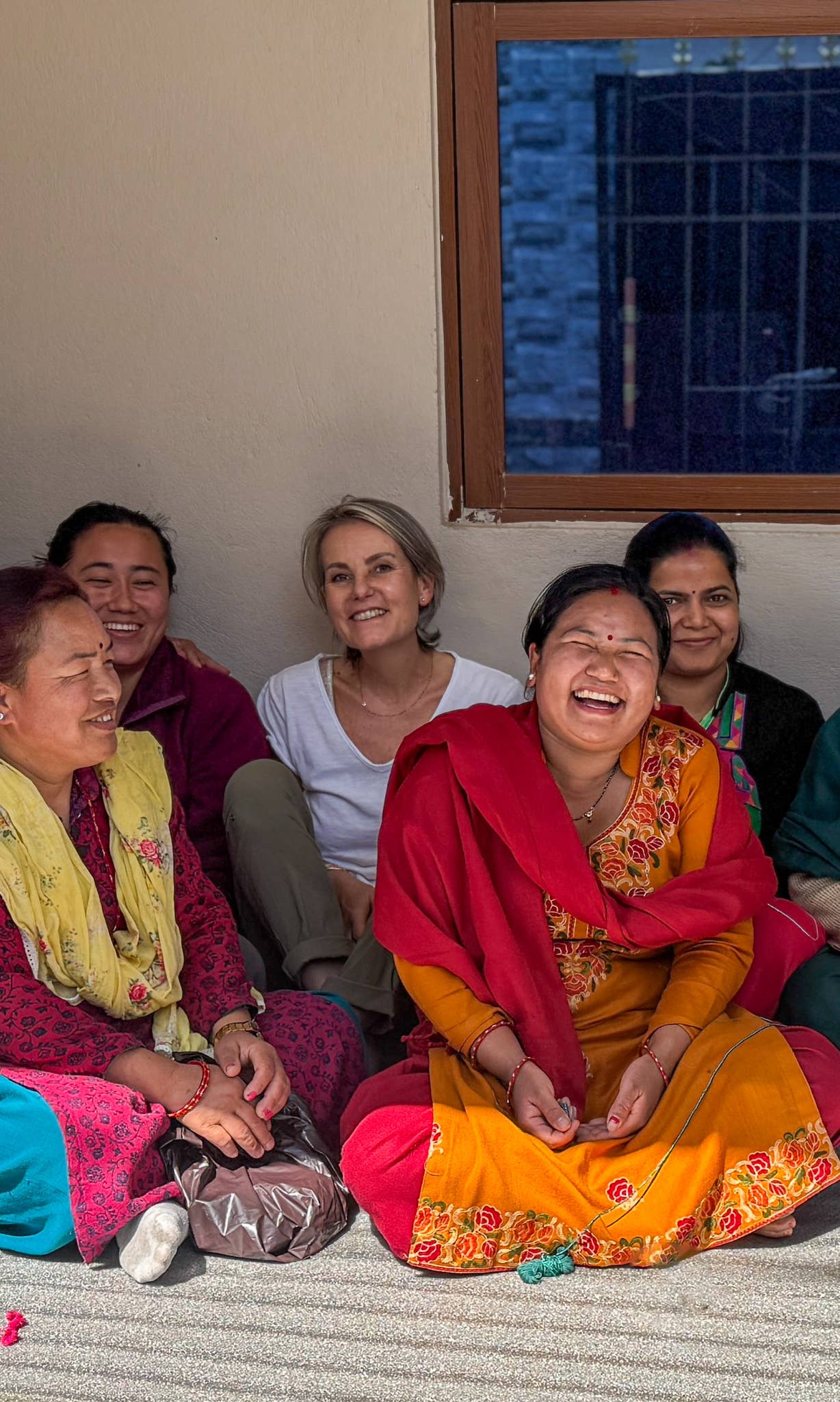 Nepalese Handmade Beaded Bracelet - Mustard, Mauve & White