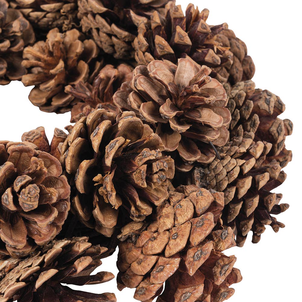 Natural Pinecone Wreath