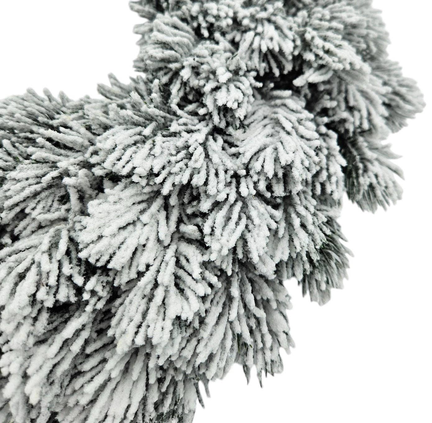 Artificial Snow Covered Christmas Wreath