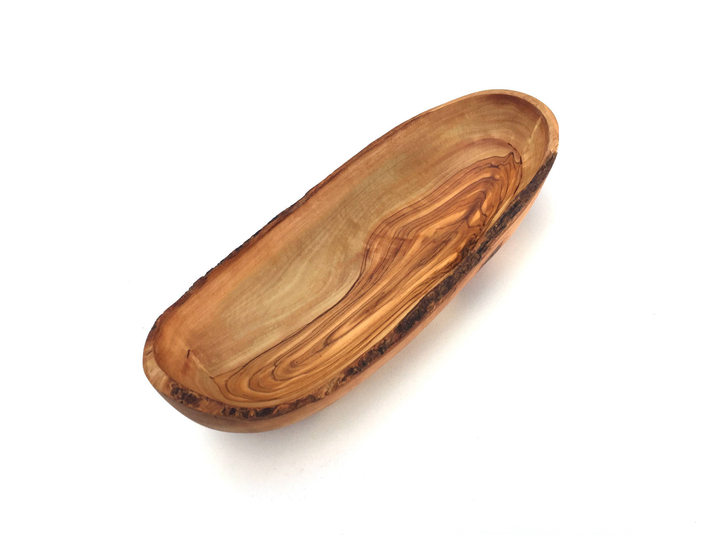 Handmade Olive Wood Baguette Bowl - 28-30 cm