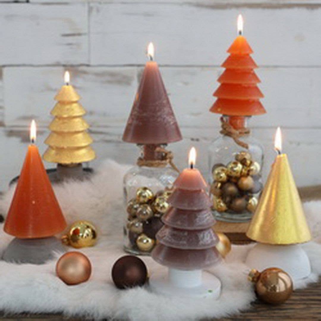Tree Candle - Gold
