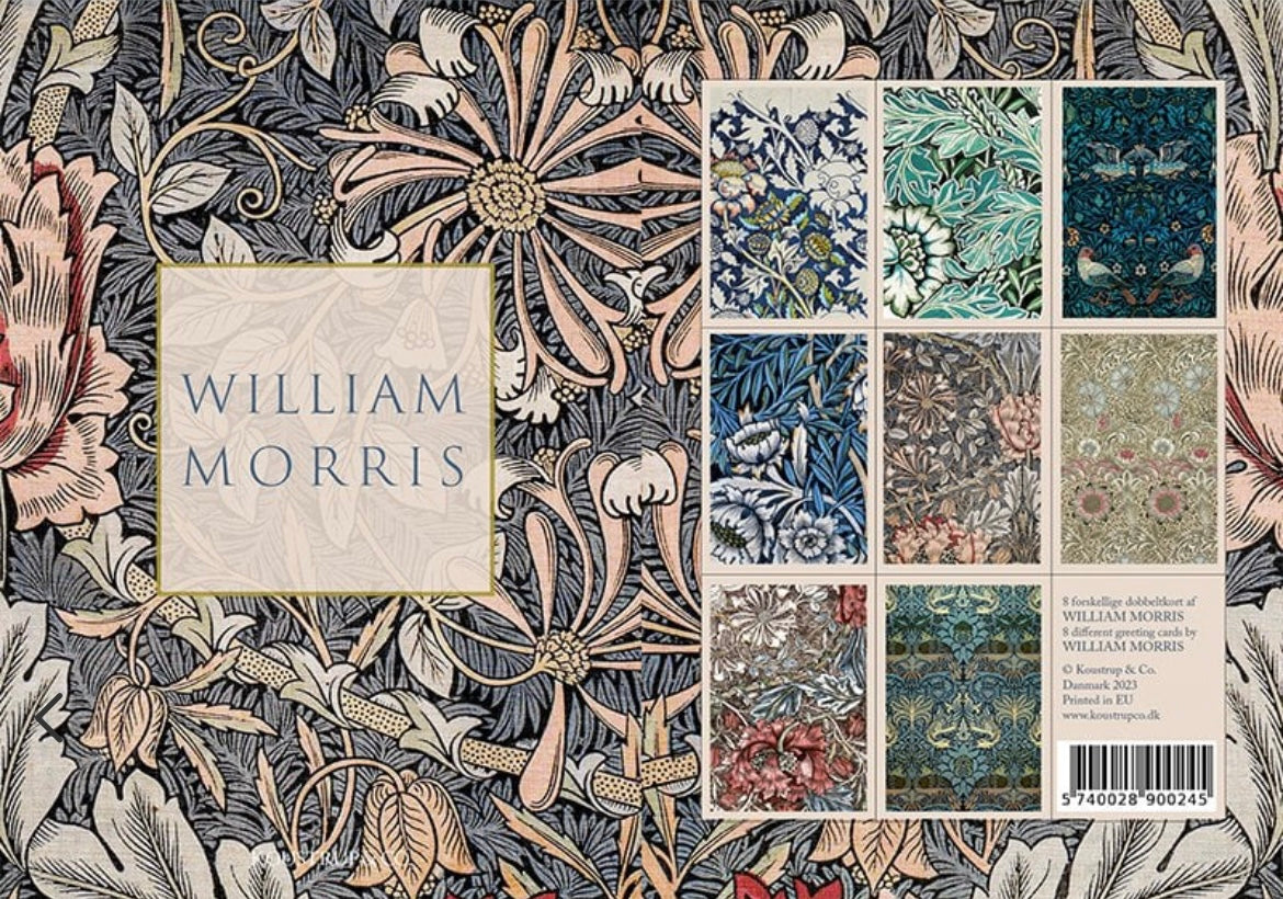 William Morris - 8 Greeting Cards w/envelopes