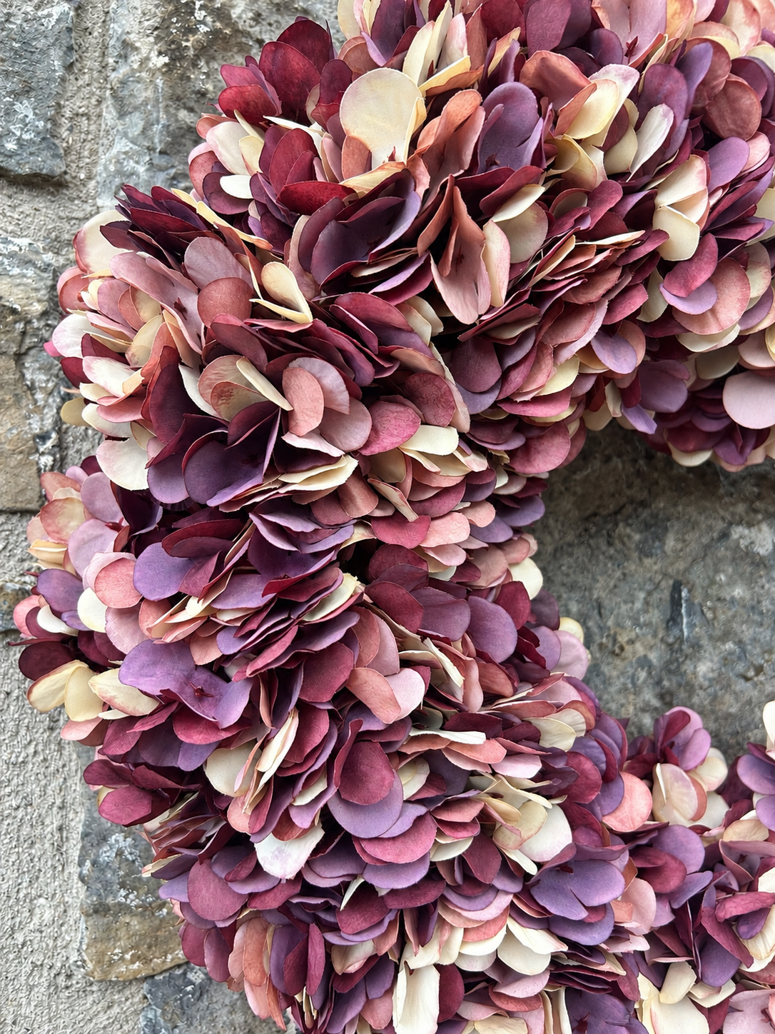 Autumn Berry Silk Hydrangea Wreath