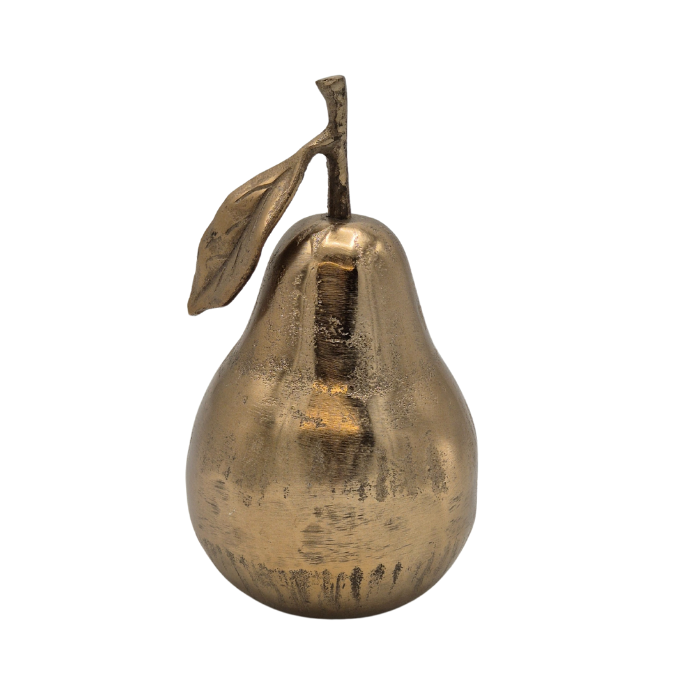 Deco. Pear - L - Shiny Champagne