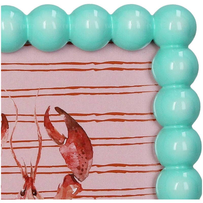 Turquoise Beaded Photo Frame