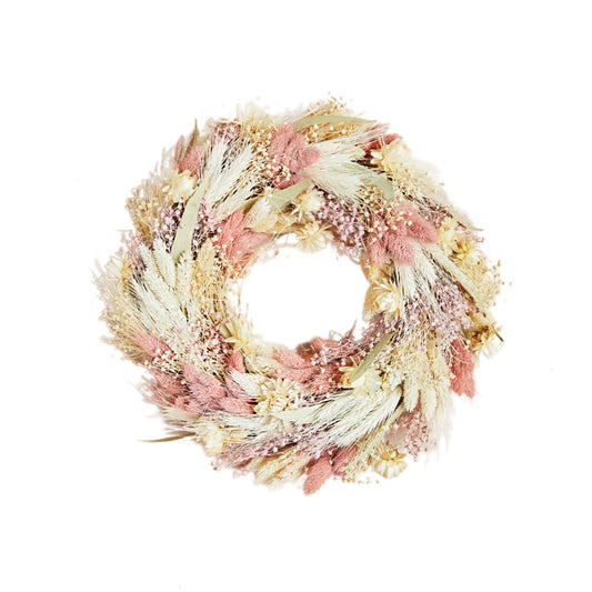Dried Flower Wreath - Blush