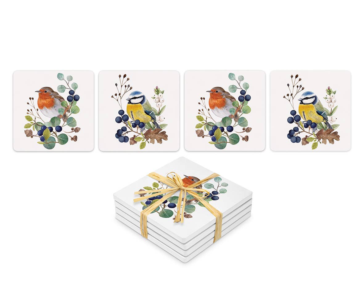 Garden Birds Coaster Set