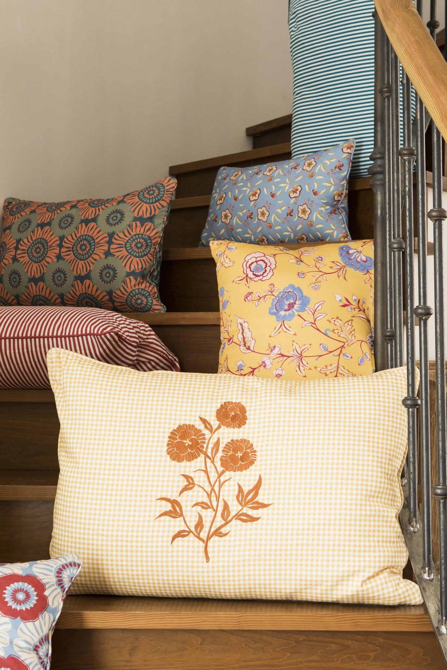 Yellow Chintz Cushion