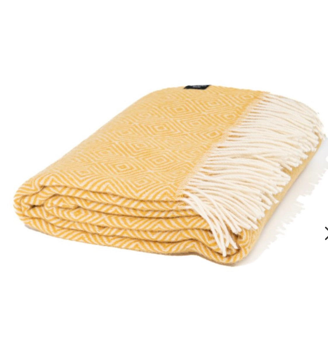 Wool Throw - Yellow