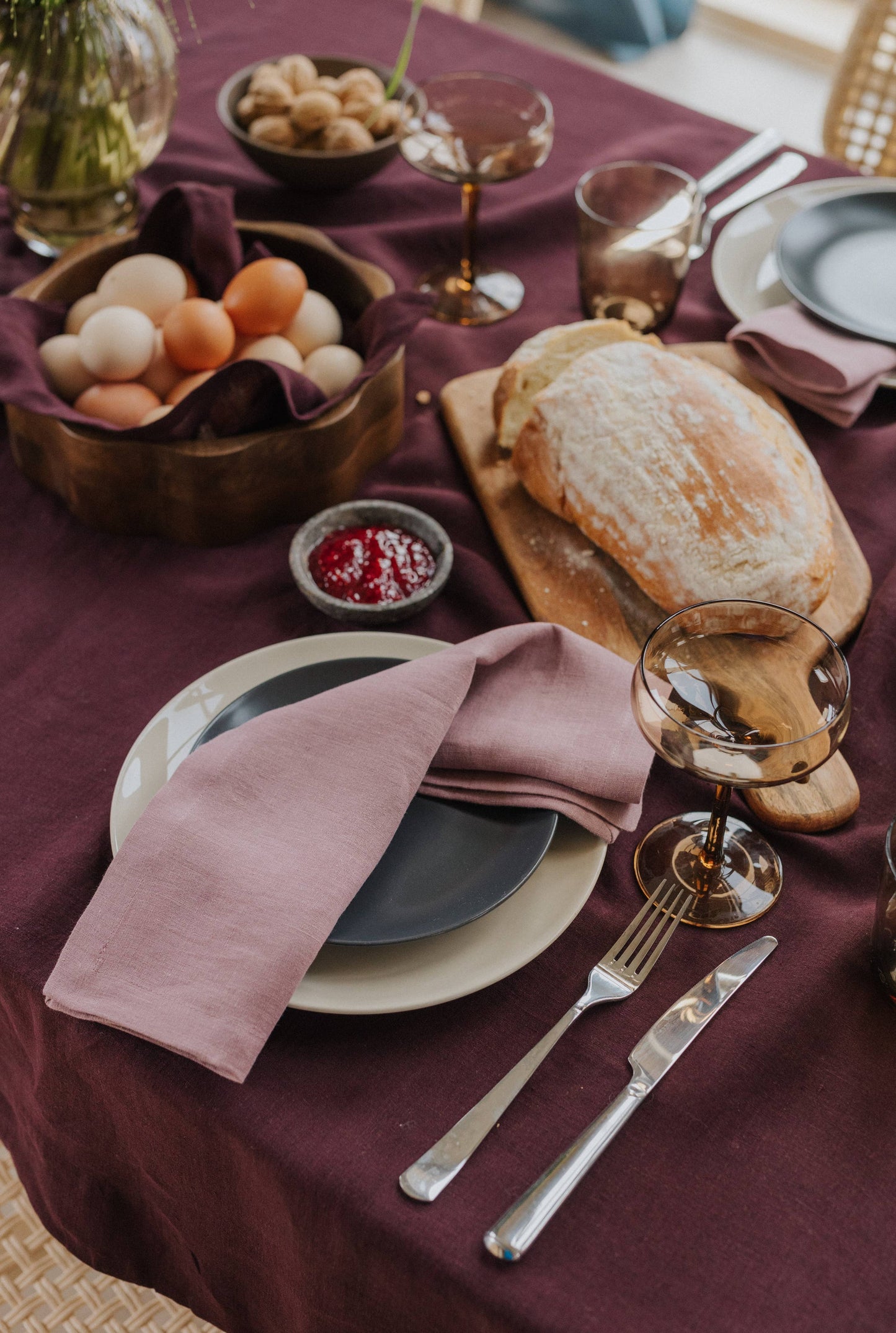 Woodrose Linen Napkin - Set Of 2