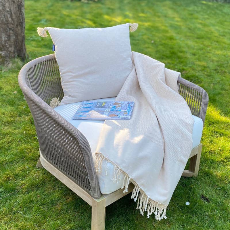 Sand Waffle Cotton Throw