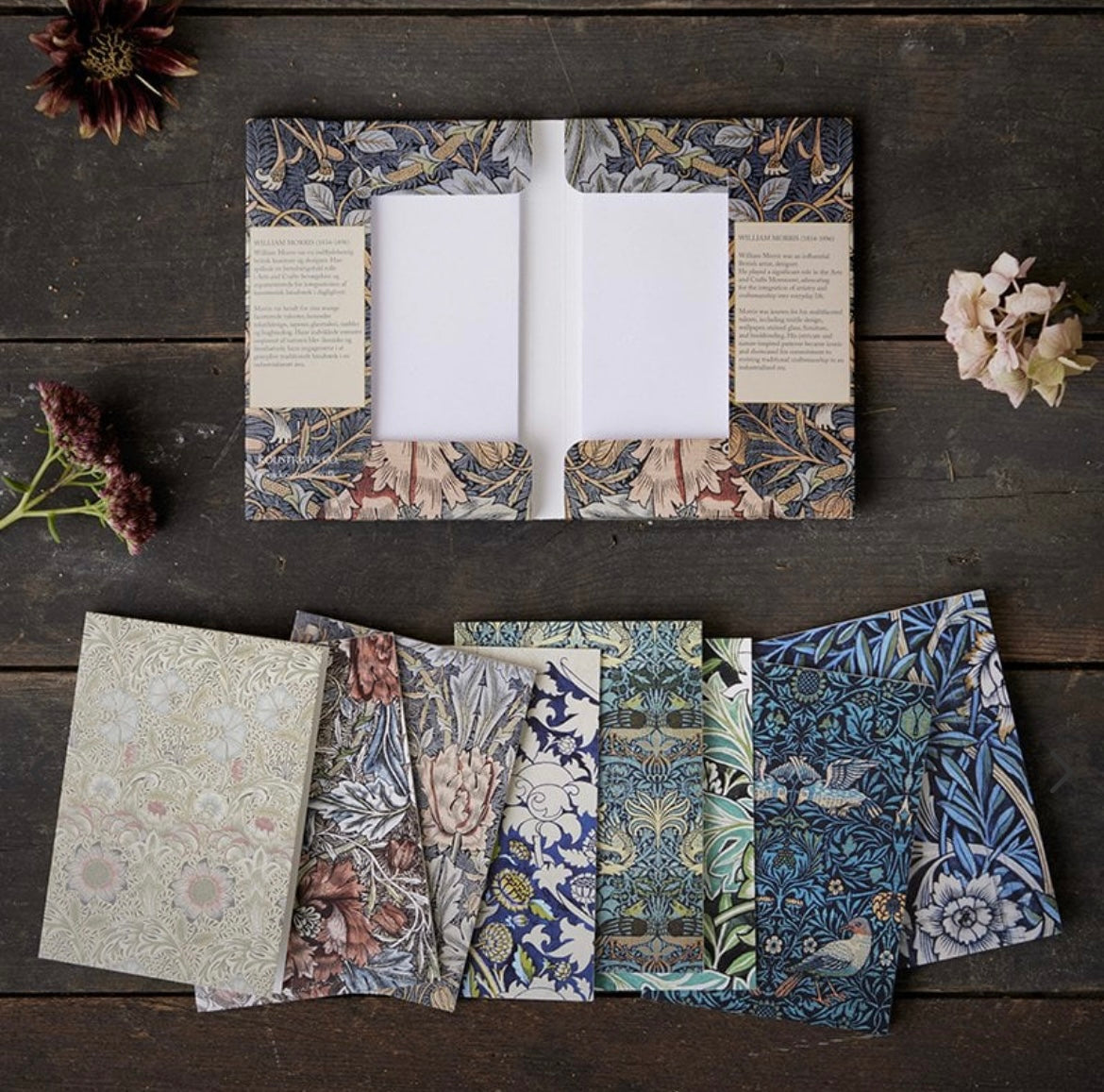William Morris - 8 Greeting Cards w/envelopes
