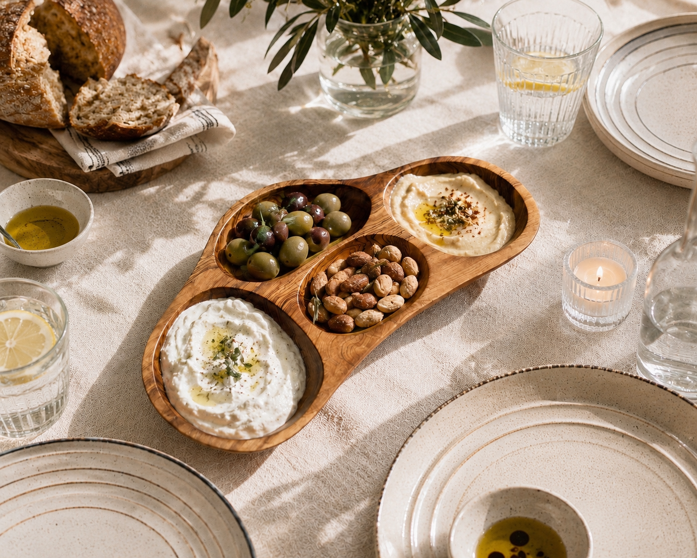 Rivière Olive Wood Serving Platter