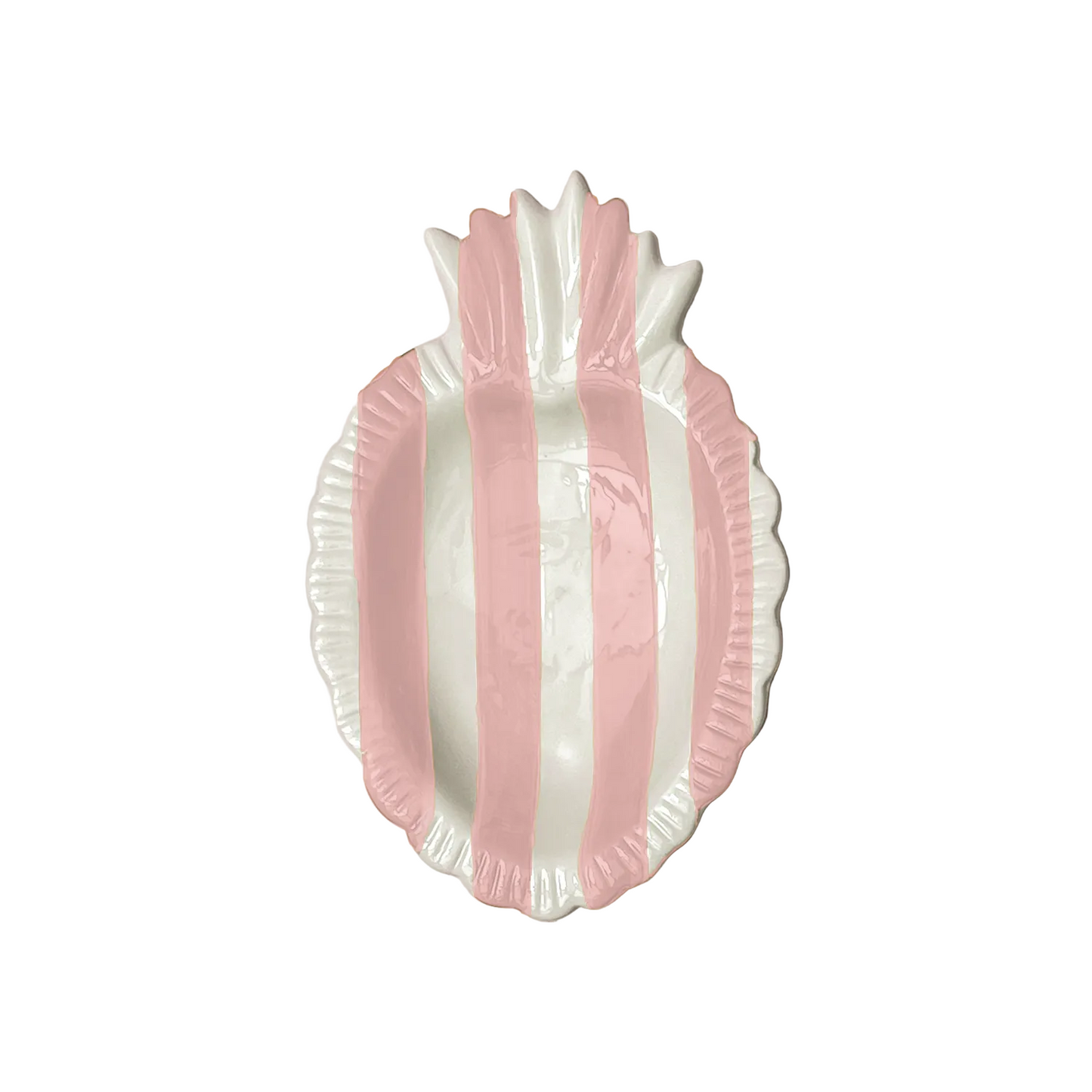 Ex-voto Saucer - Pink Stripe