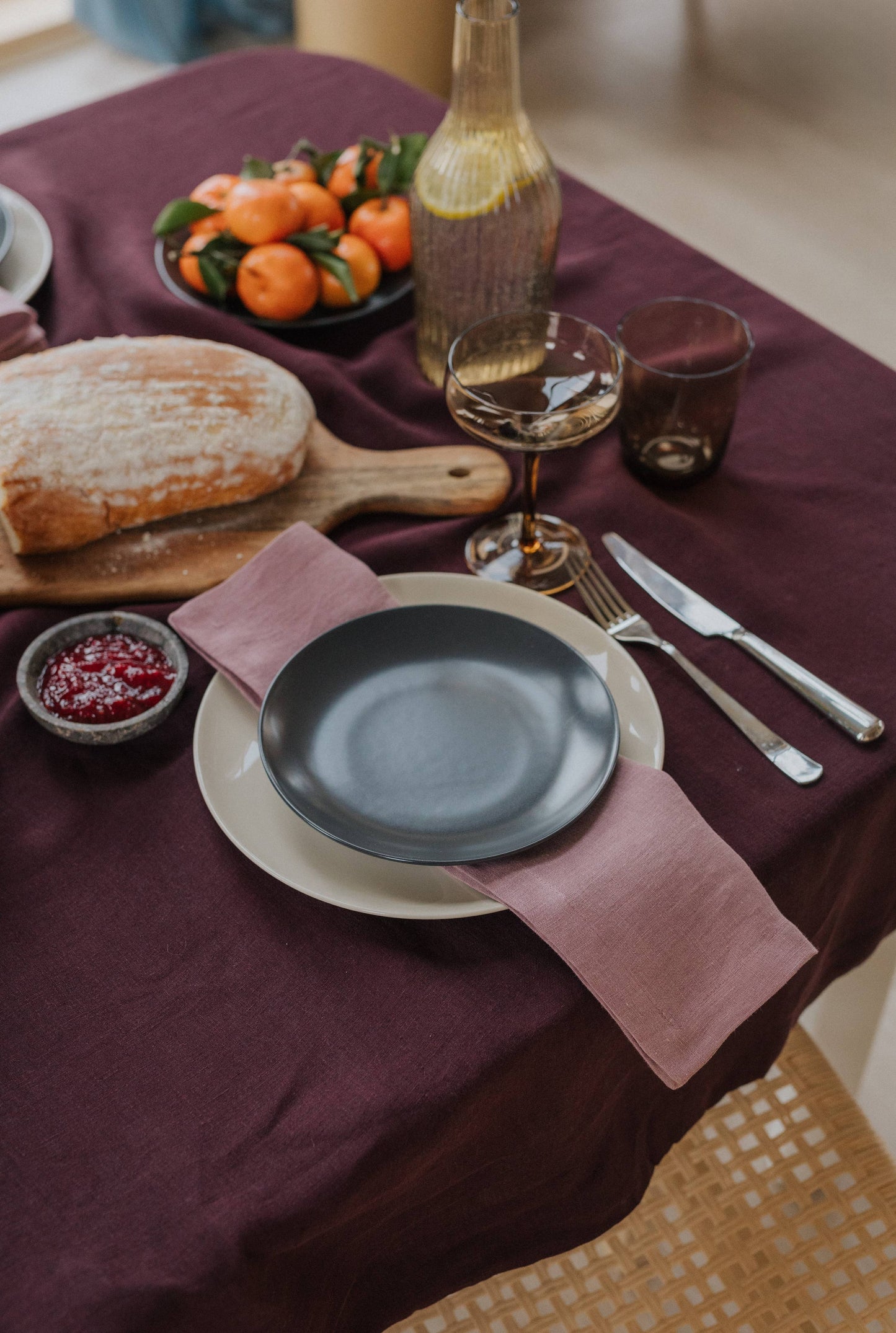 Woodrose Linen Napkin - Set Of 2