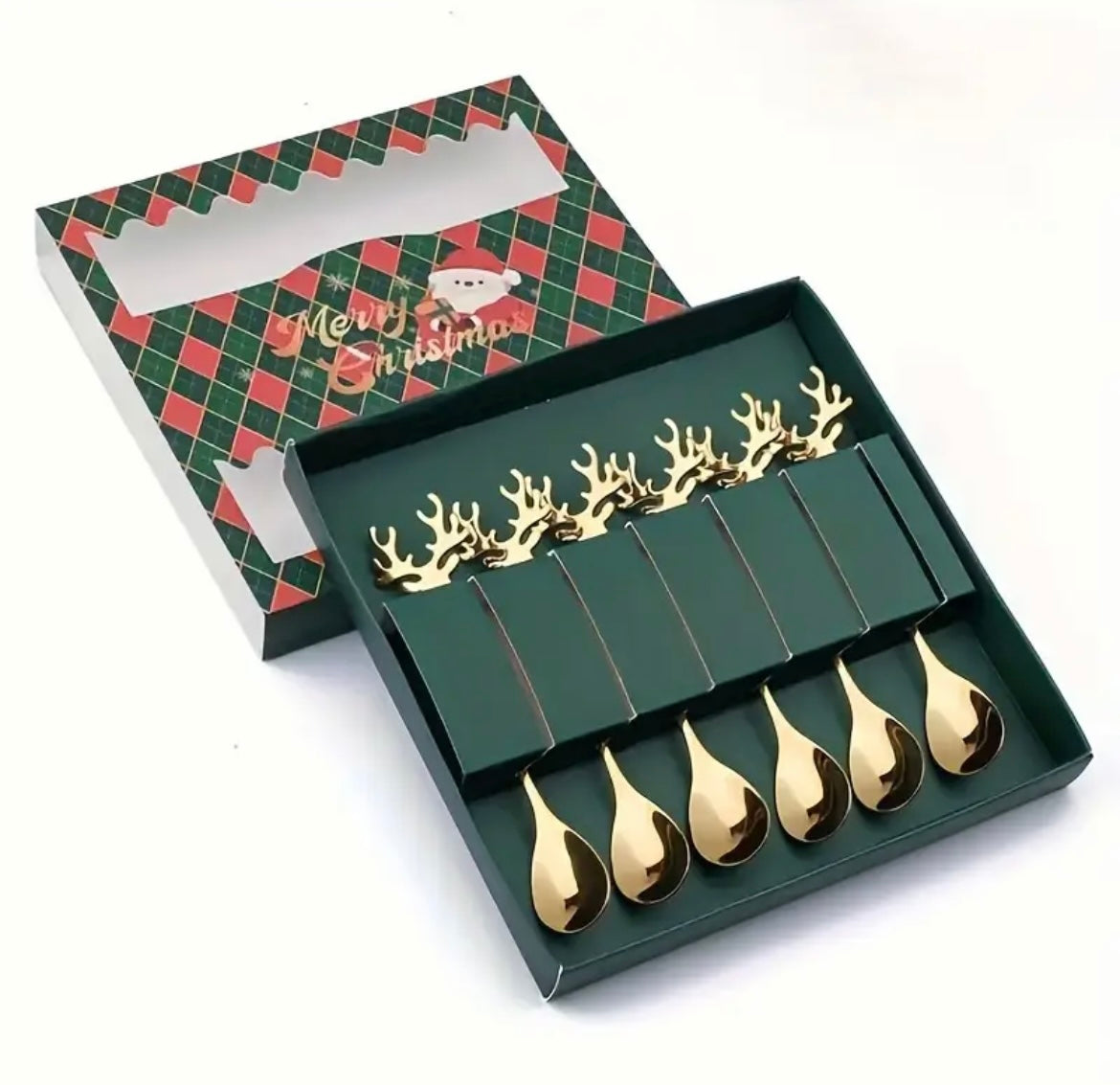 Reindeer Gold Spoon Set