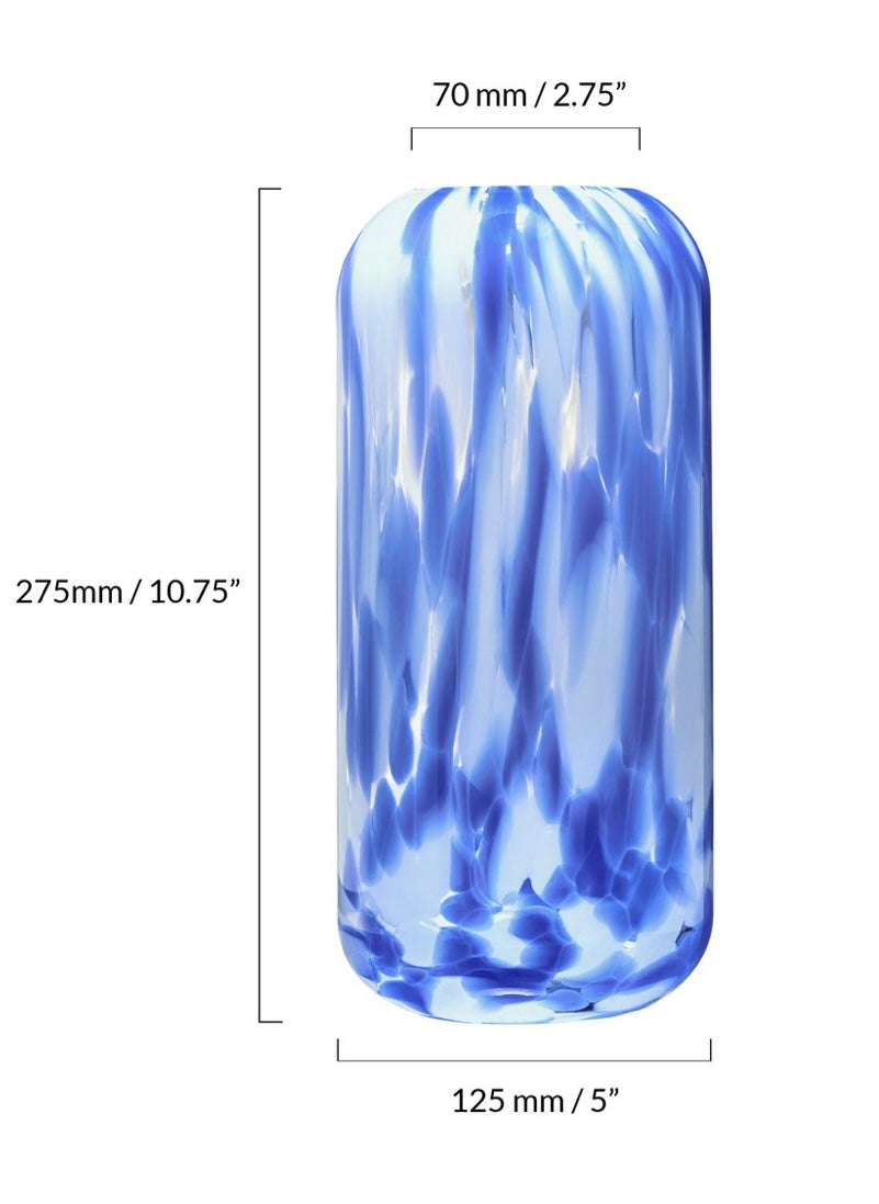 Lava Glass Vase - Blue