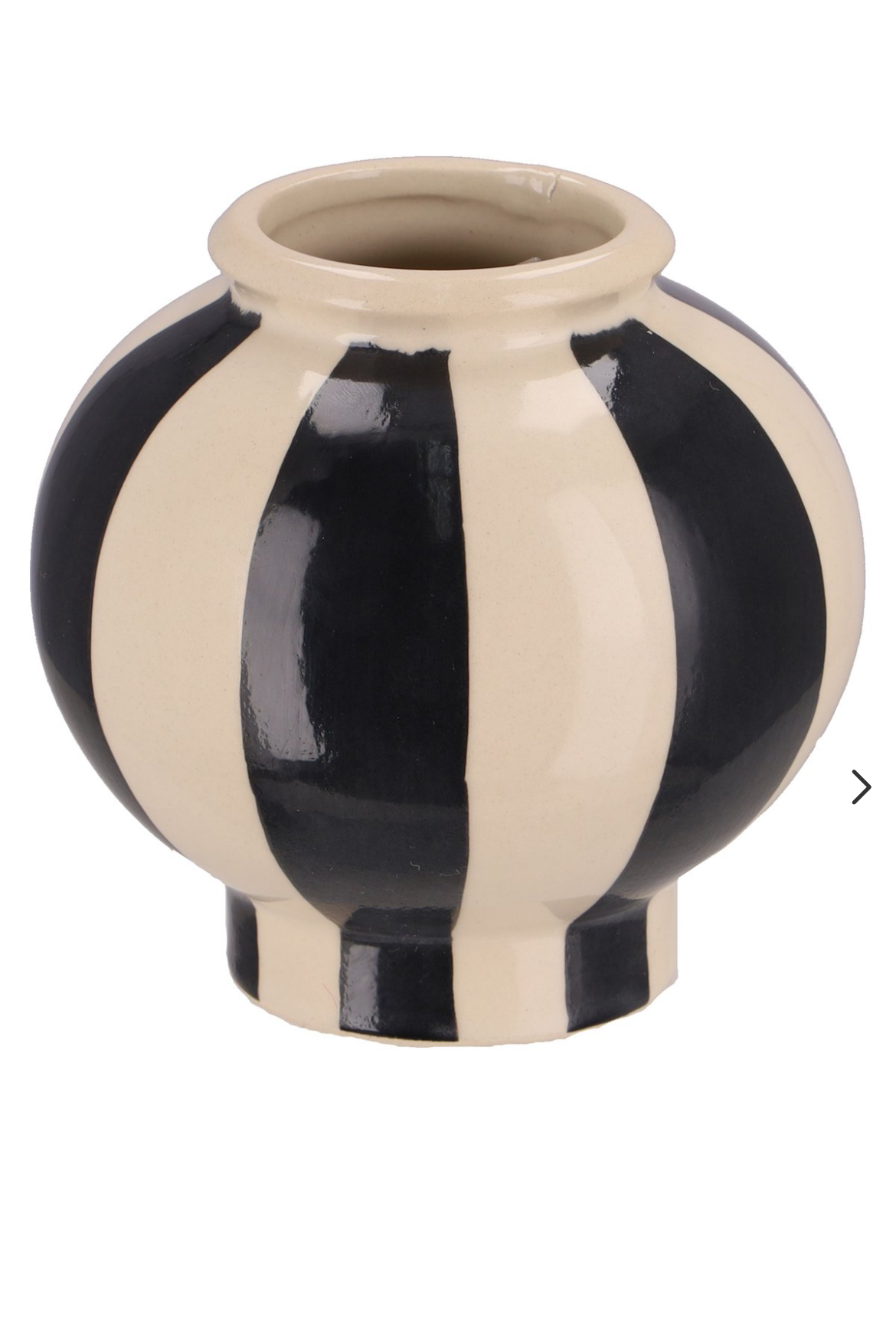 Black Striped Bud Vases