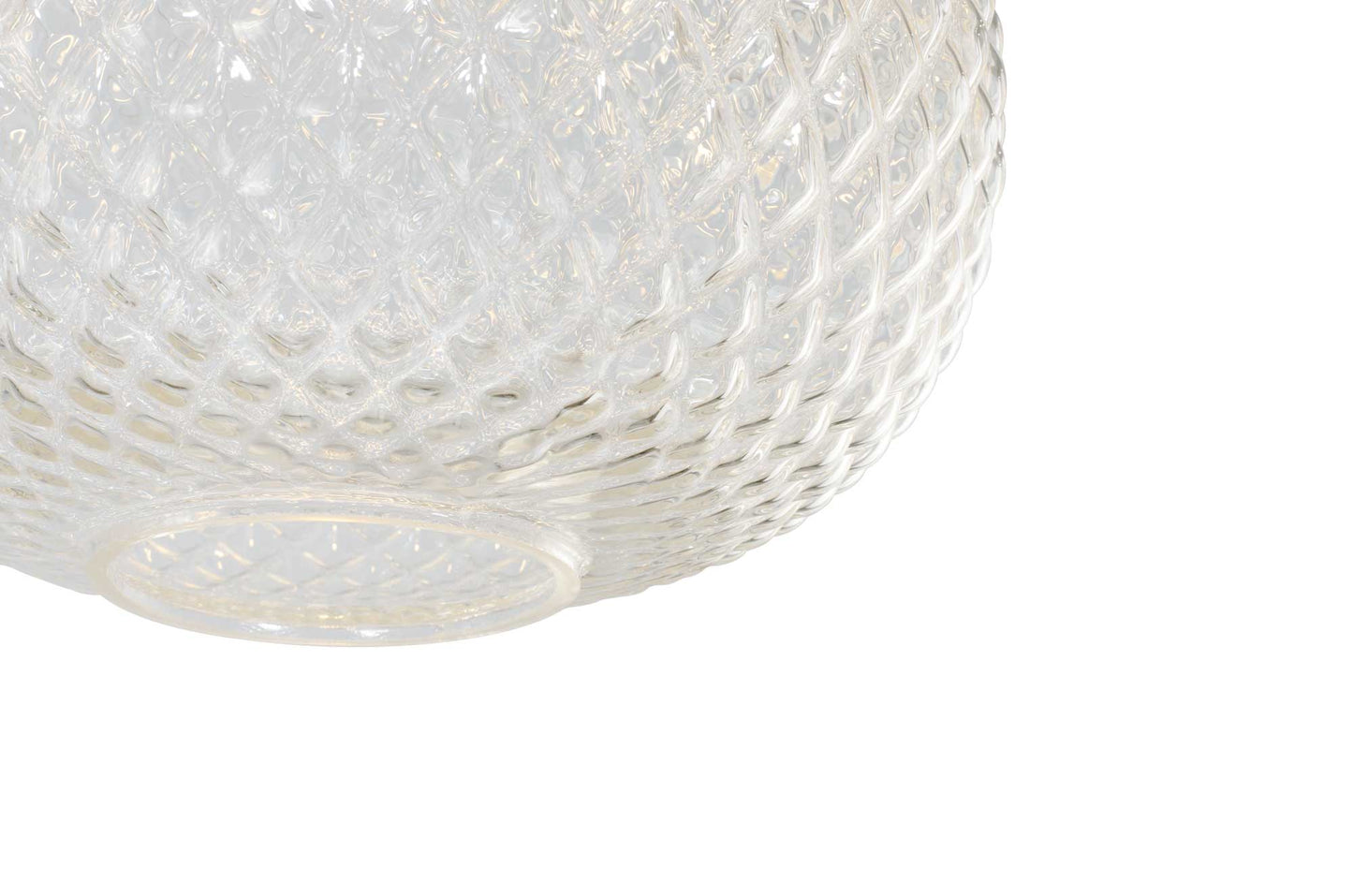 Textured Clear Glass Pendant - Genura