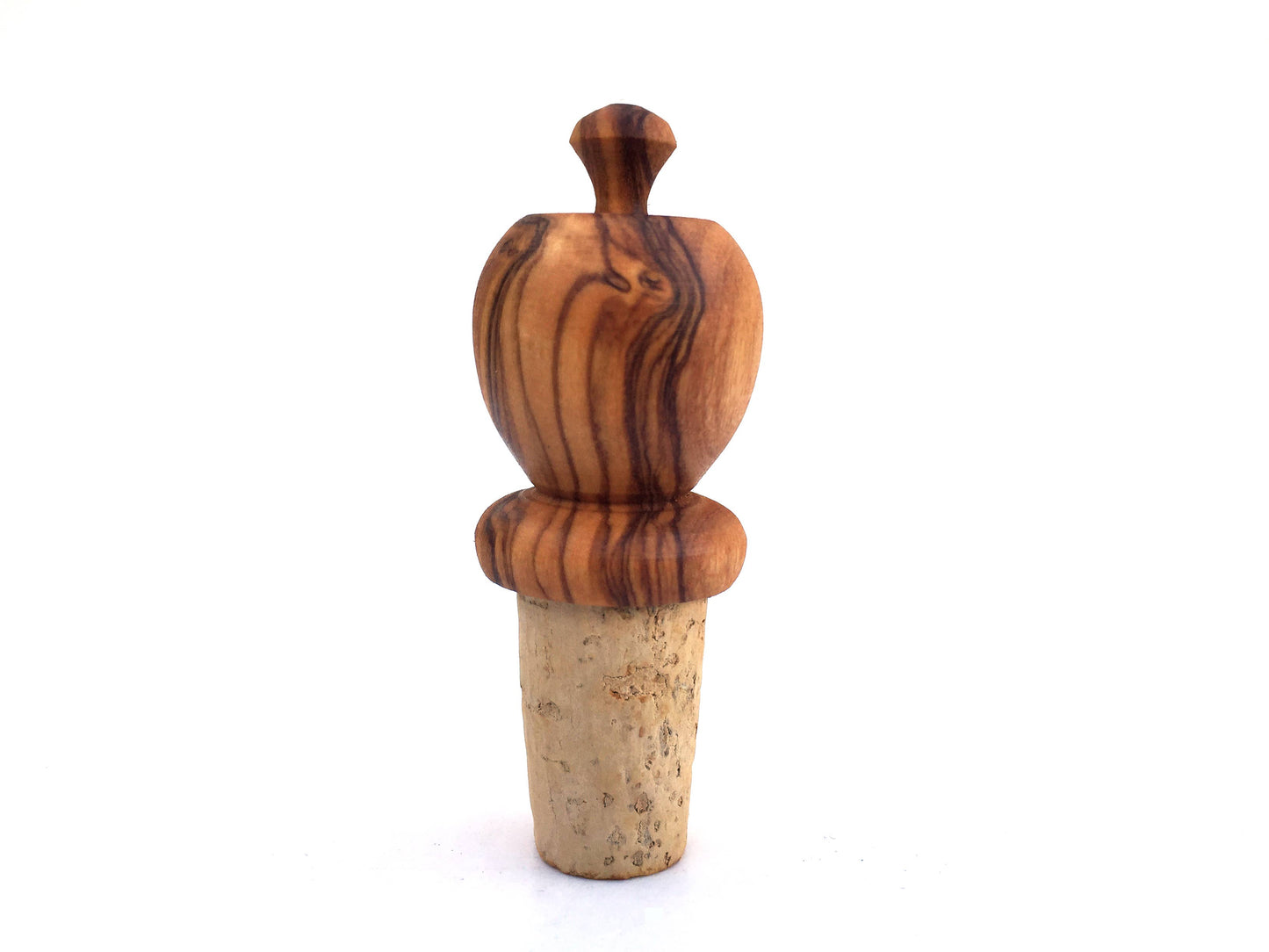 Olive Wood Wine Bottle Stopper