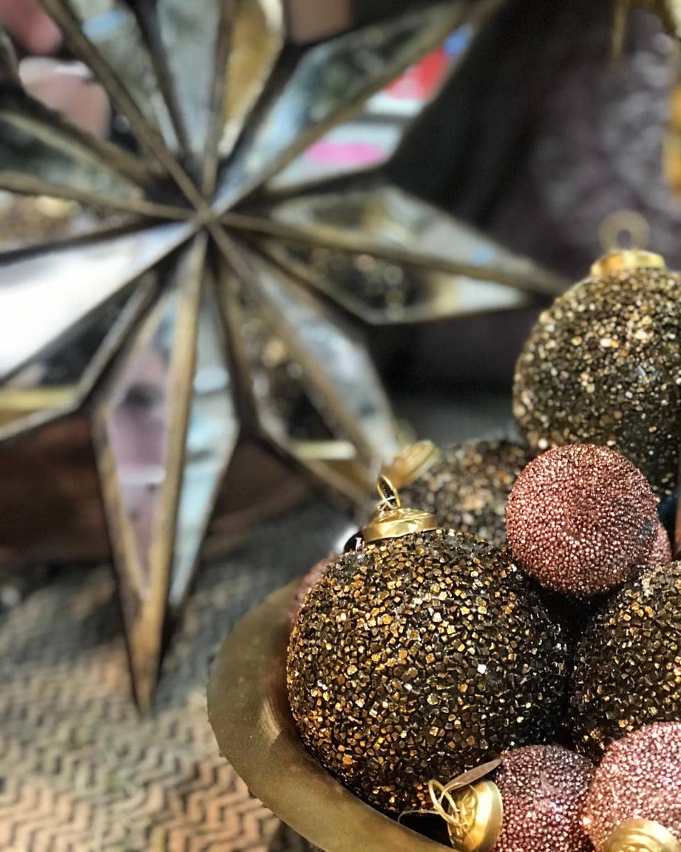 Copper Beaded Bauble