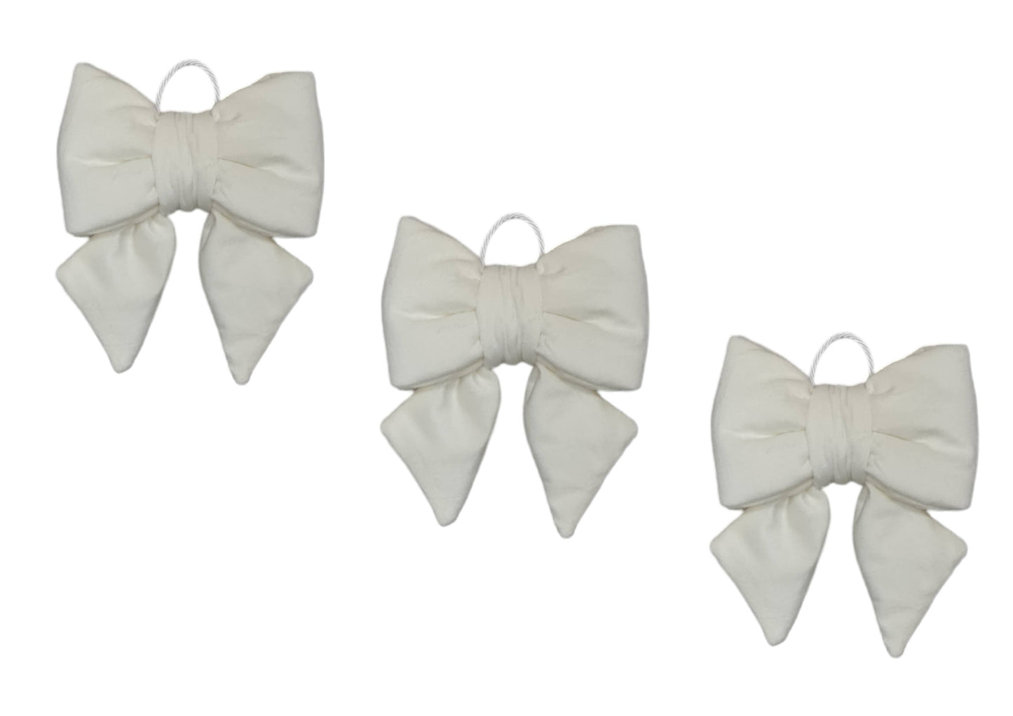 Handmade Padded Velvet Bows 3 Colours
