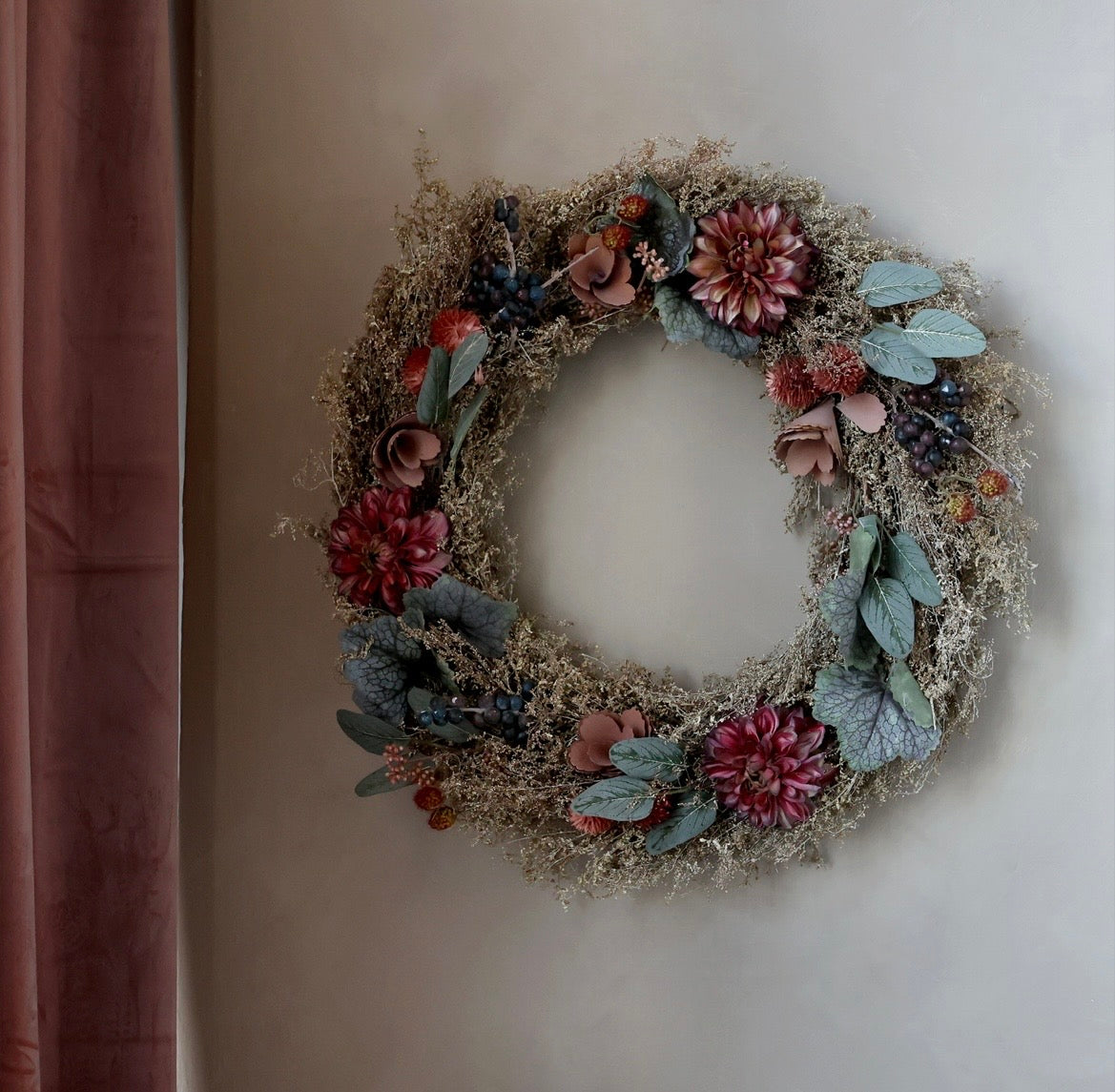 Autumn Dried Floral Wreath