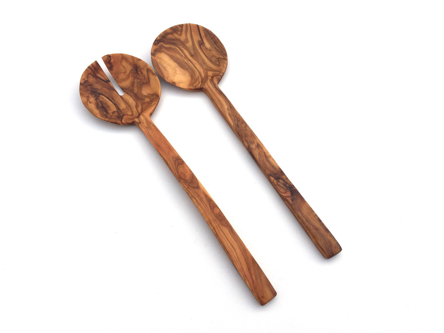 Olive Wood Salad Servers Set