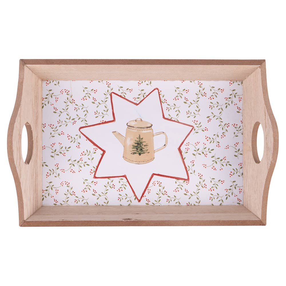 Christmas Cottage Serving Tray