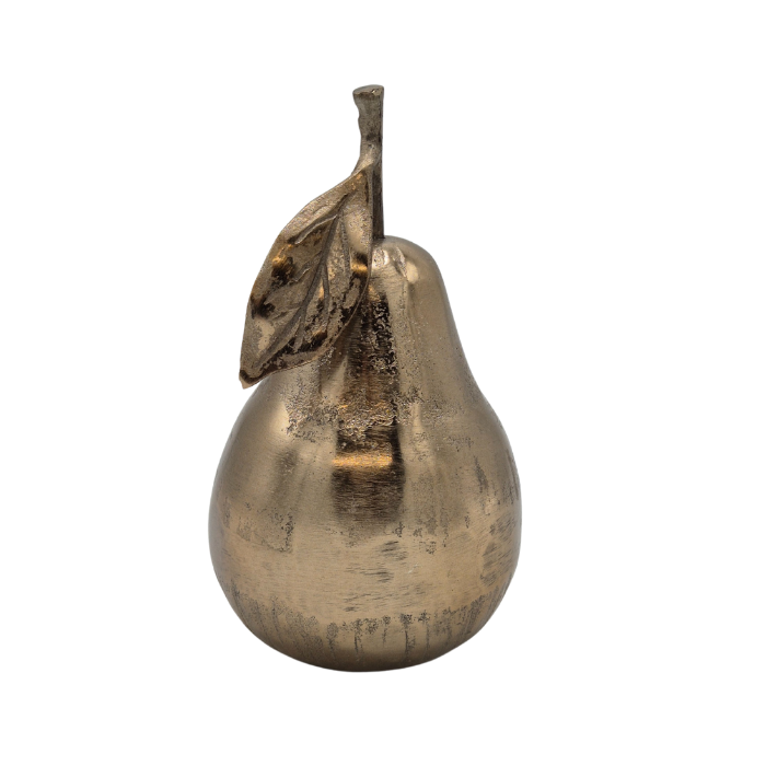 Deco. Pear - L - Shiny Champagne