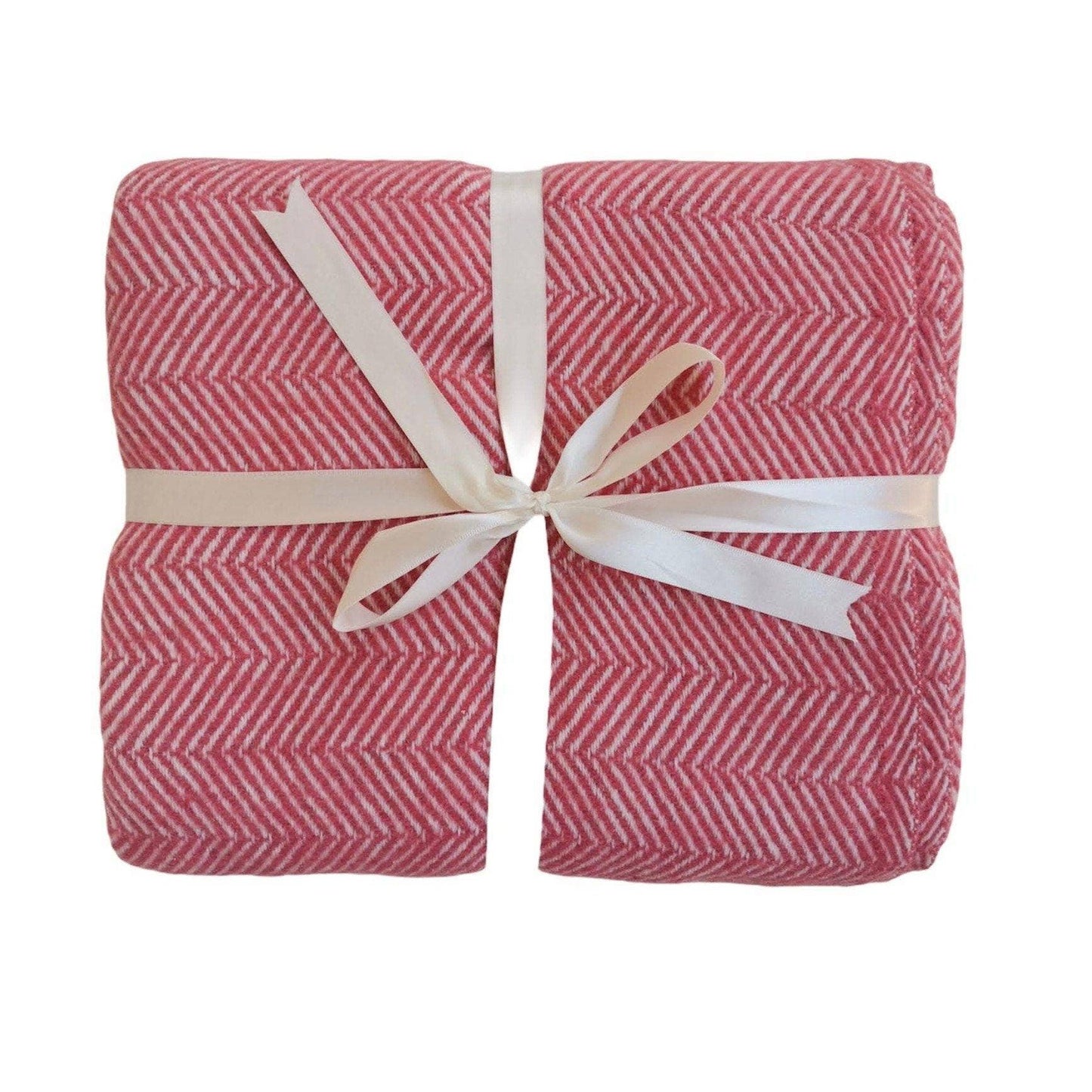 Herringbone Throw Blanket - Powder