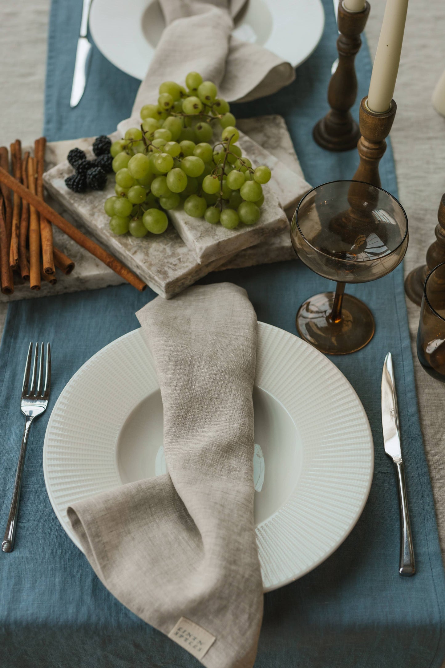 Natural Melange Linen Napkin - Set Of 2