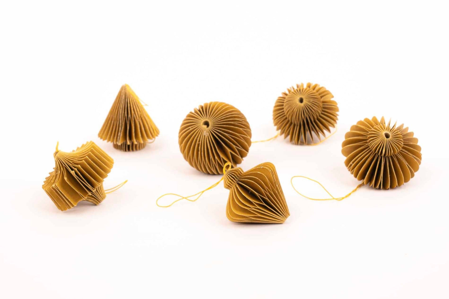 Hanging Honeycomb Paper Ornaments - Set of 6