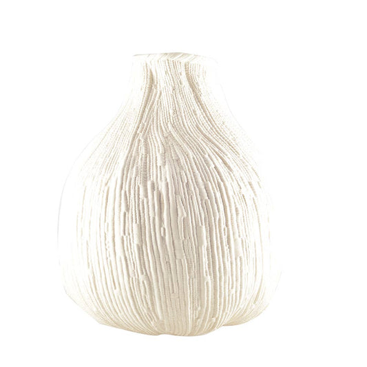 Creamy White Round Vase