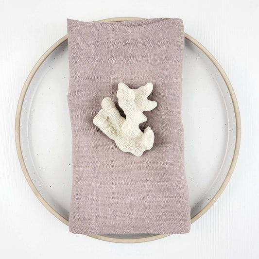 Pink Linen Napkins - Set of 4