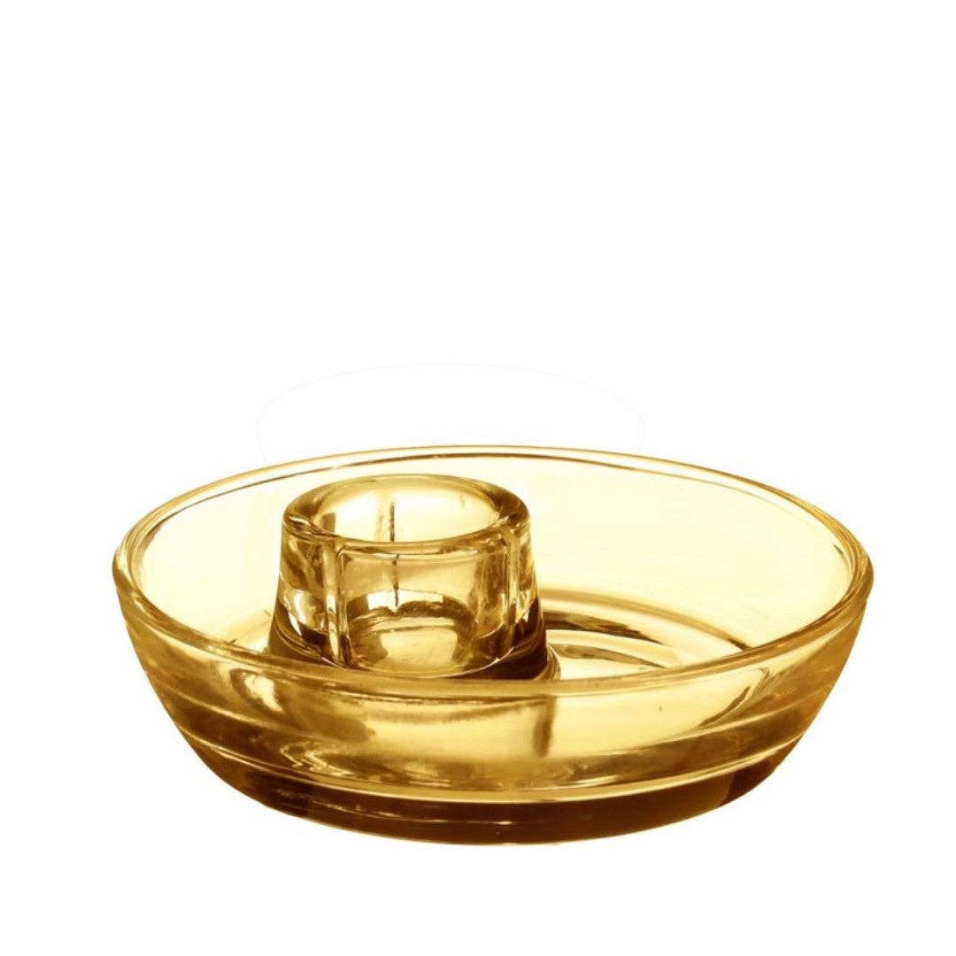 Mila Glass Dinner Candle Holder - 2 Colours