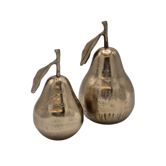 Deco. Pear - L - Shiny Champagne