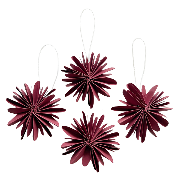 Paper Snowflake Ornaments - Two Colours