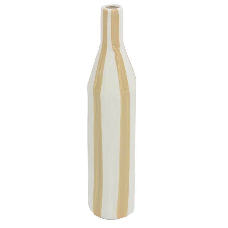 Striped Ceramic Vase