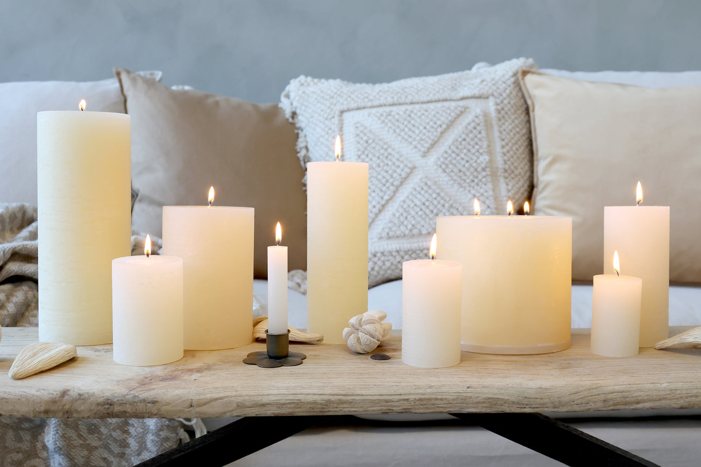 Macon Pillar Candle - Cream