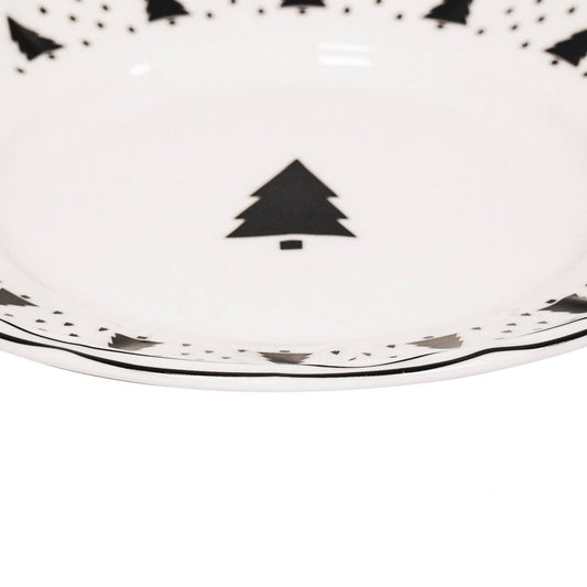 Christmas Tree Side Plates - Set of 4