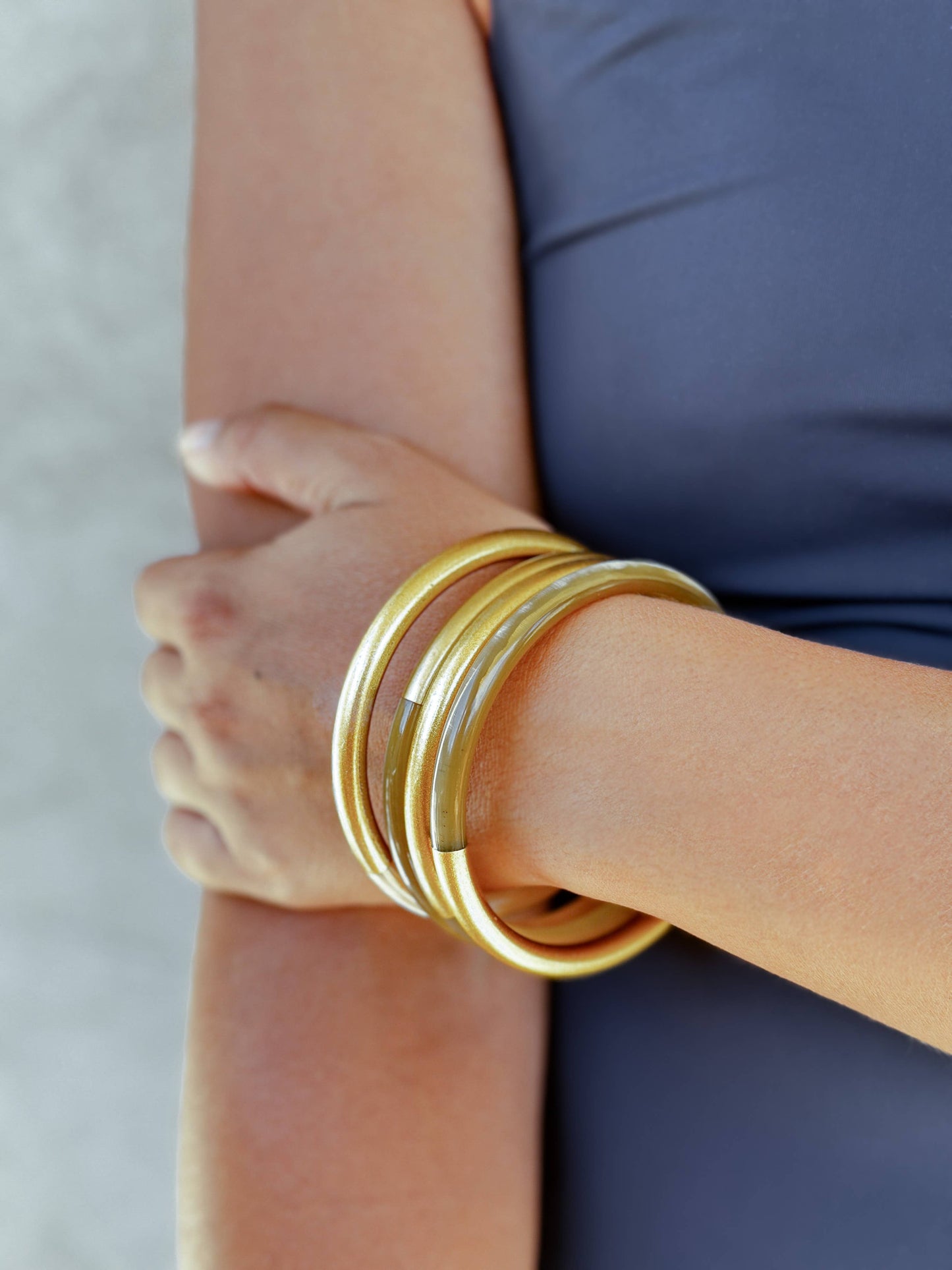 Lacquered Gold Bangle