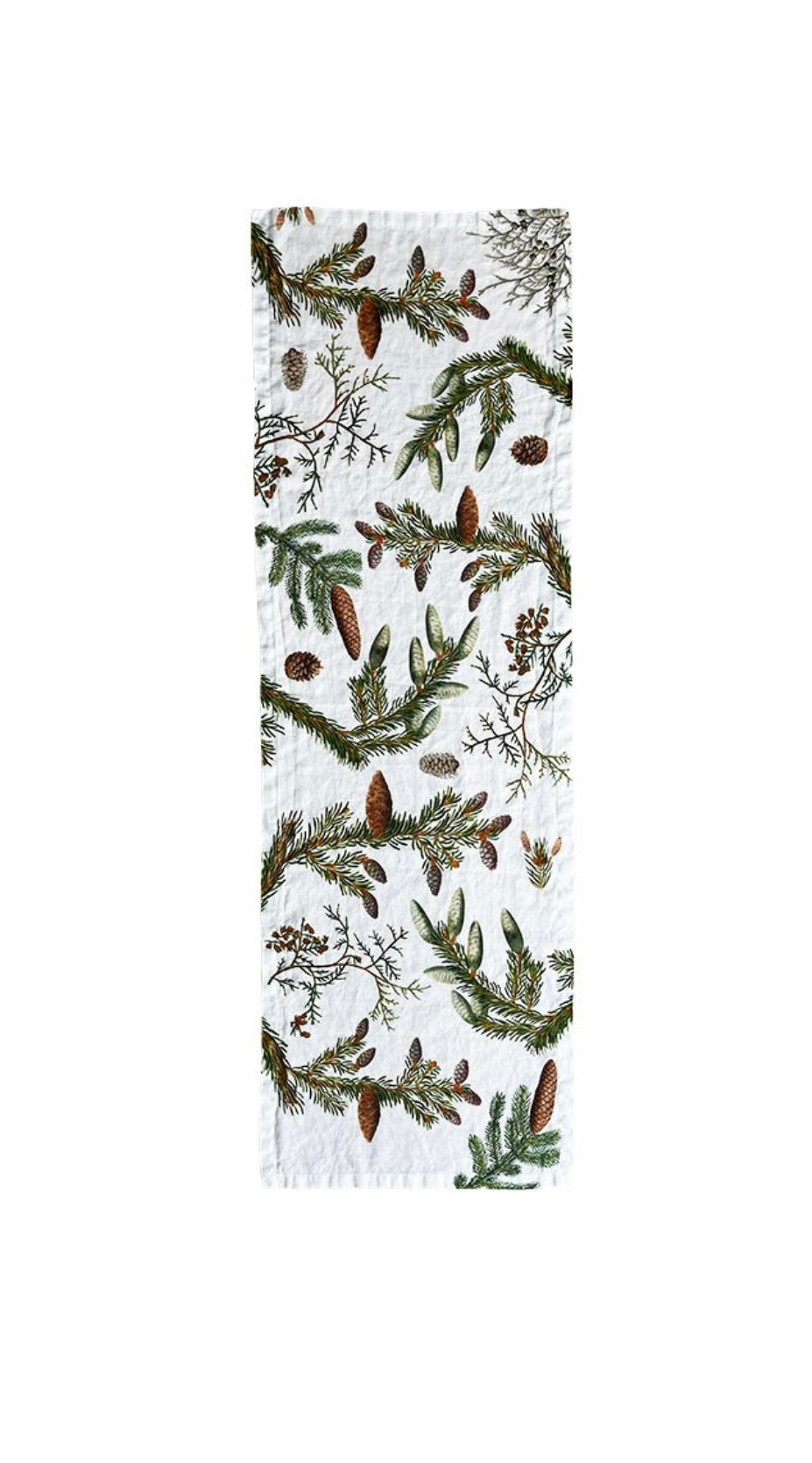 Linen Table Runner - Pine Trees