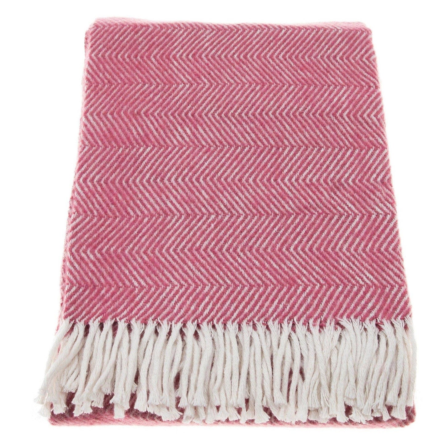 Herringbone Throw Blanket - Powder