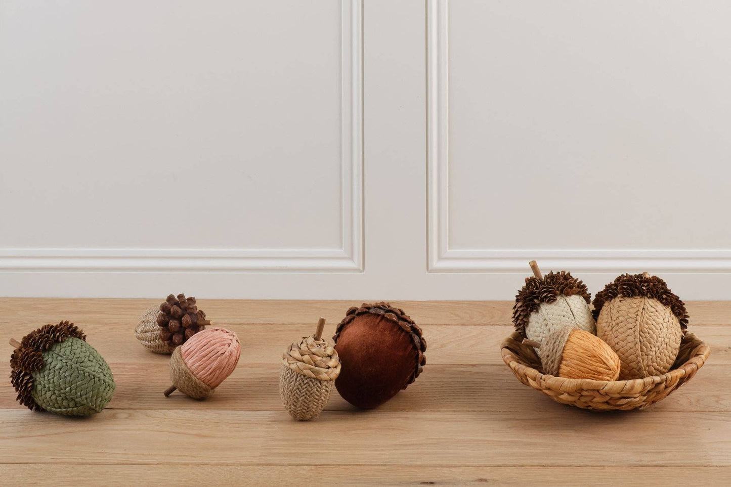 Pinecone and Fabric Acorn