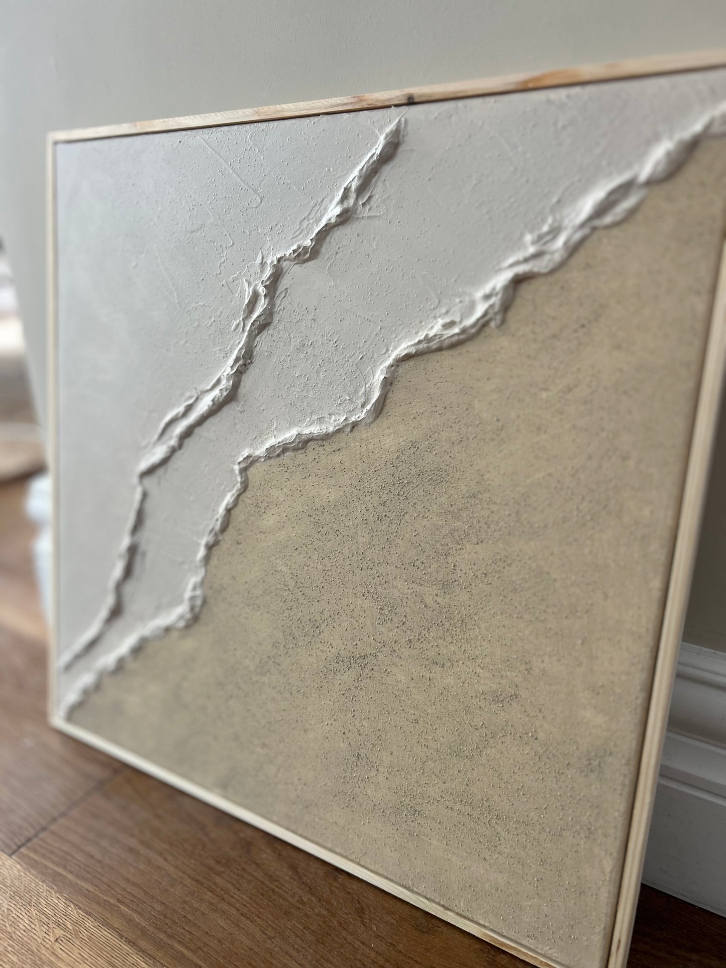 Textured Art Beach Scene