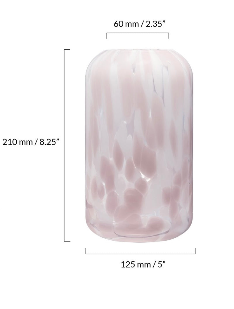Lava Glass Vase - Pink