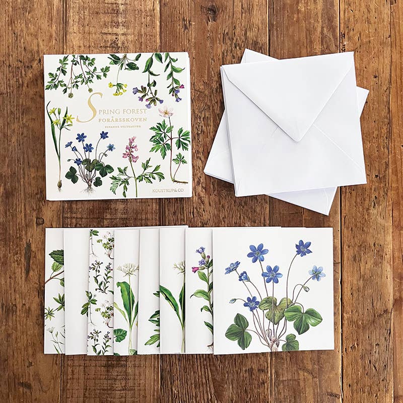 Spring Forest Cardfolder With 8 Cards and Envelopes