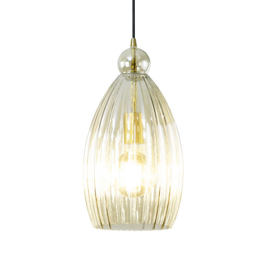 Genusi Striated Amber Glass Suspension